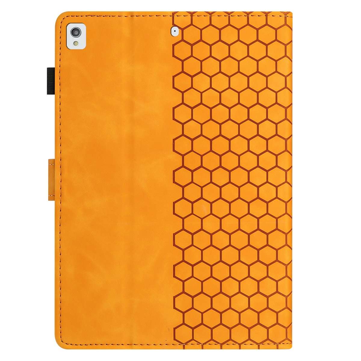 For Samsung Galaxy Tab A7 Lite T220 Honeycomb Embossed Leather Tablet Case(Yellow)