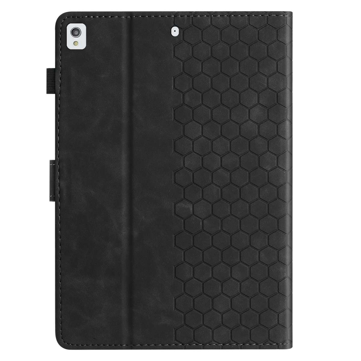 For Samsung Galaxy Tab A 10.1 2019 T510 Honeycomb Embossed Leather Tablet Case(Black)