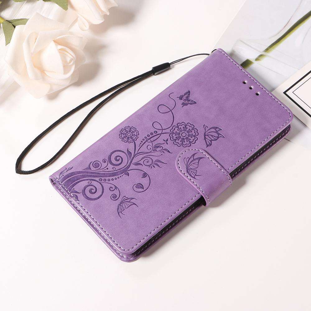 For Xiaomi 15 Ultra Embossed Butterfly Flowers Leather Phone Case(Purple)