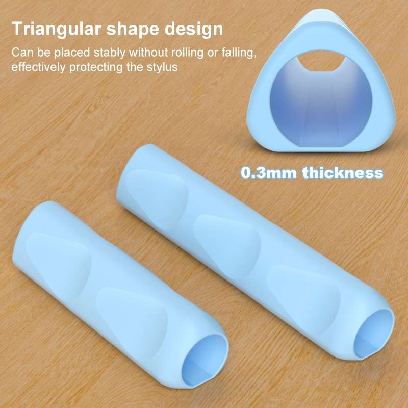 For Apple Pencil & Huawei M-Pencil Series Universal Stylus Silicone Protective Grip Cover(Grey)