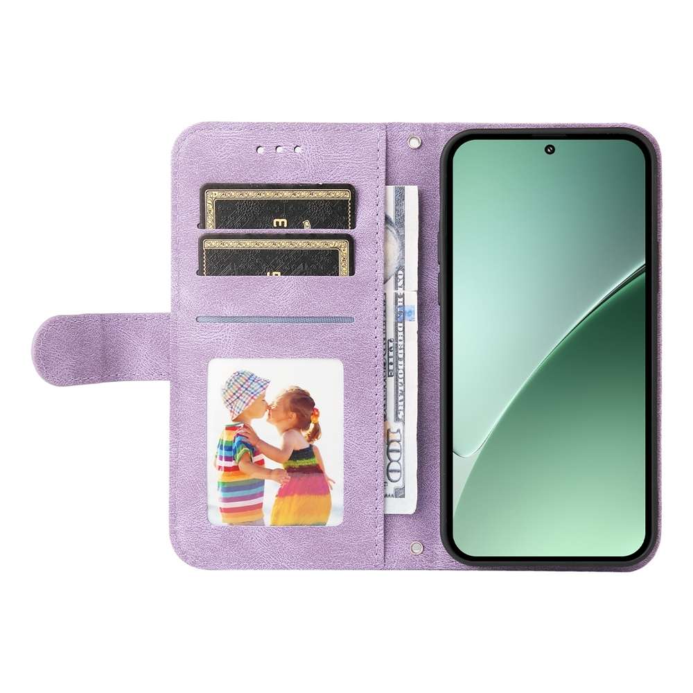 For Xiaomi 15 Pro Skin Feel Life Tree Metal Button Leather Phone Case(Purple)