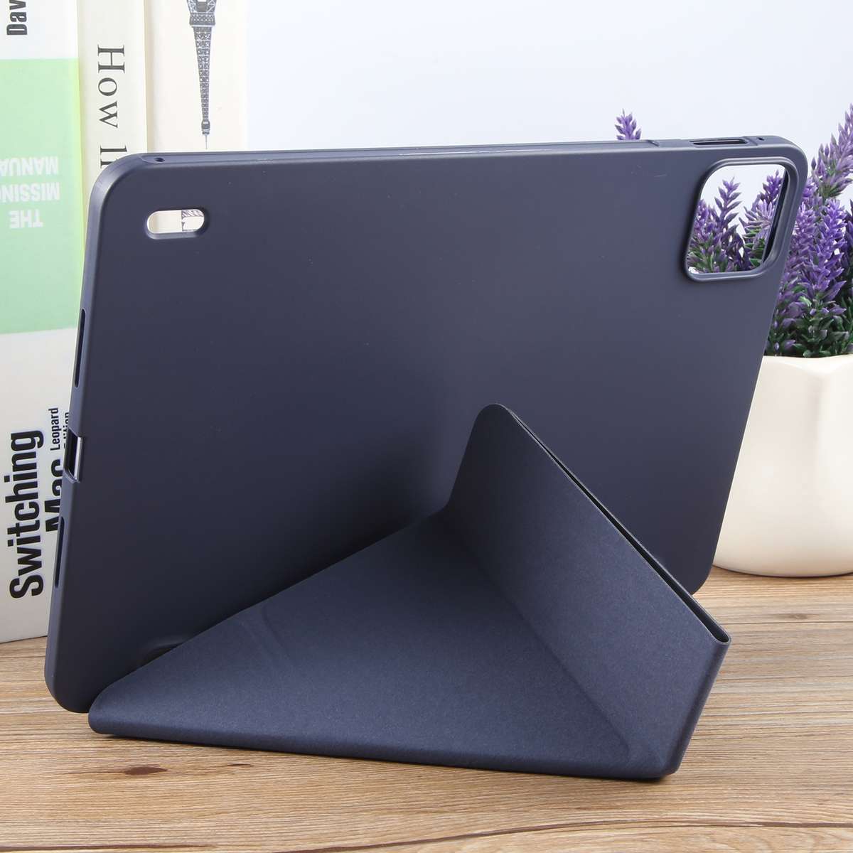 For Xiaomi Pad 7 / 7 Pro Deformation Silicone Leather Tablet Case(Dark Blue)