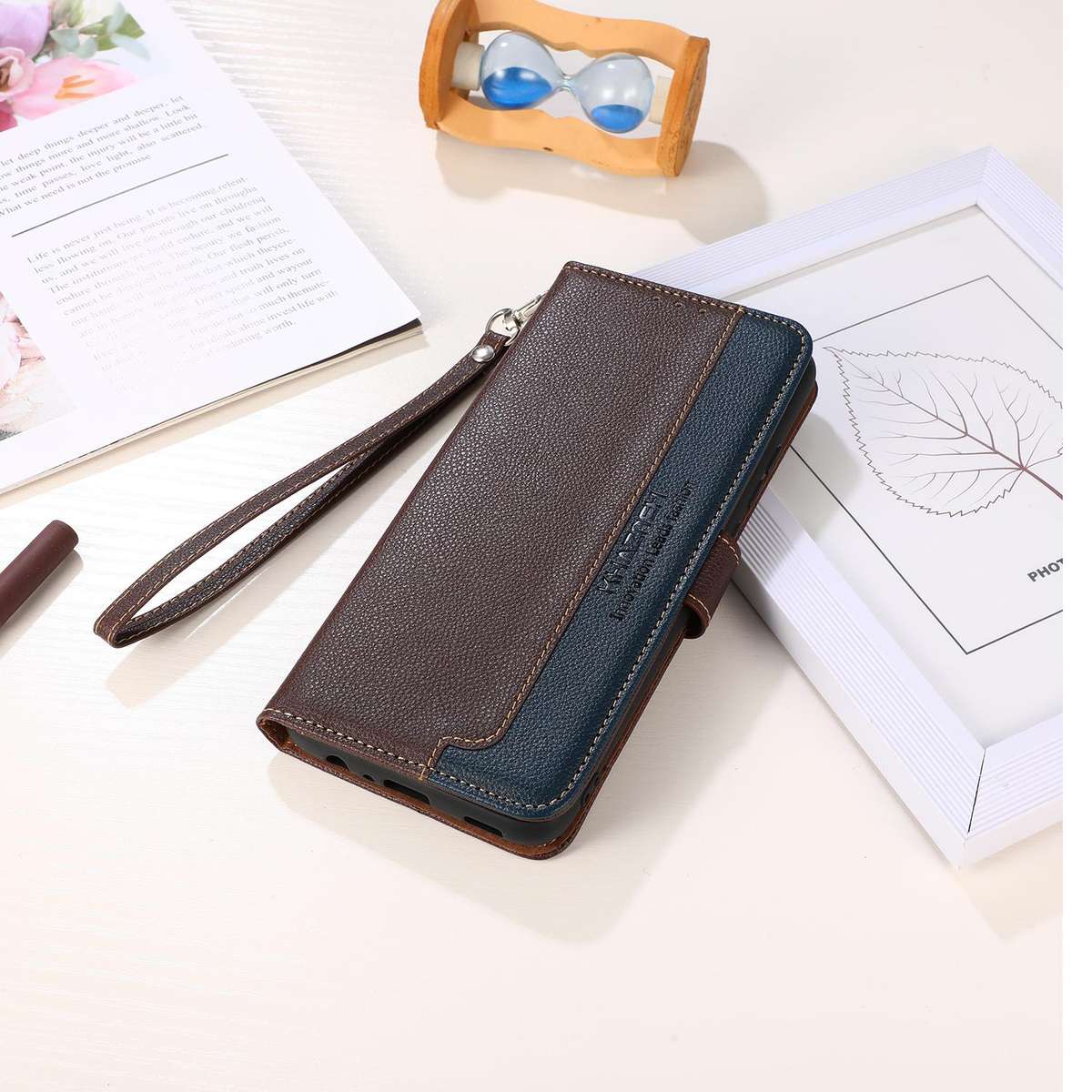 For Xiaomi 17 Pro KHAZNEH Litchi Texture Leather RFID Phone Case(Brown)