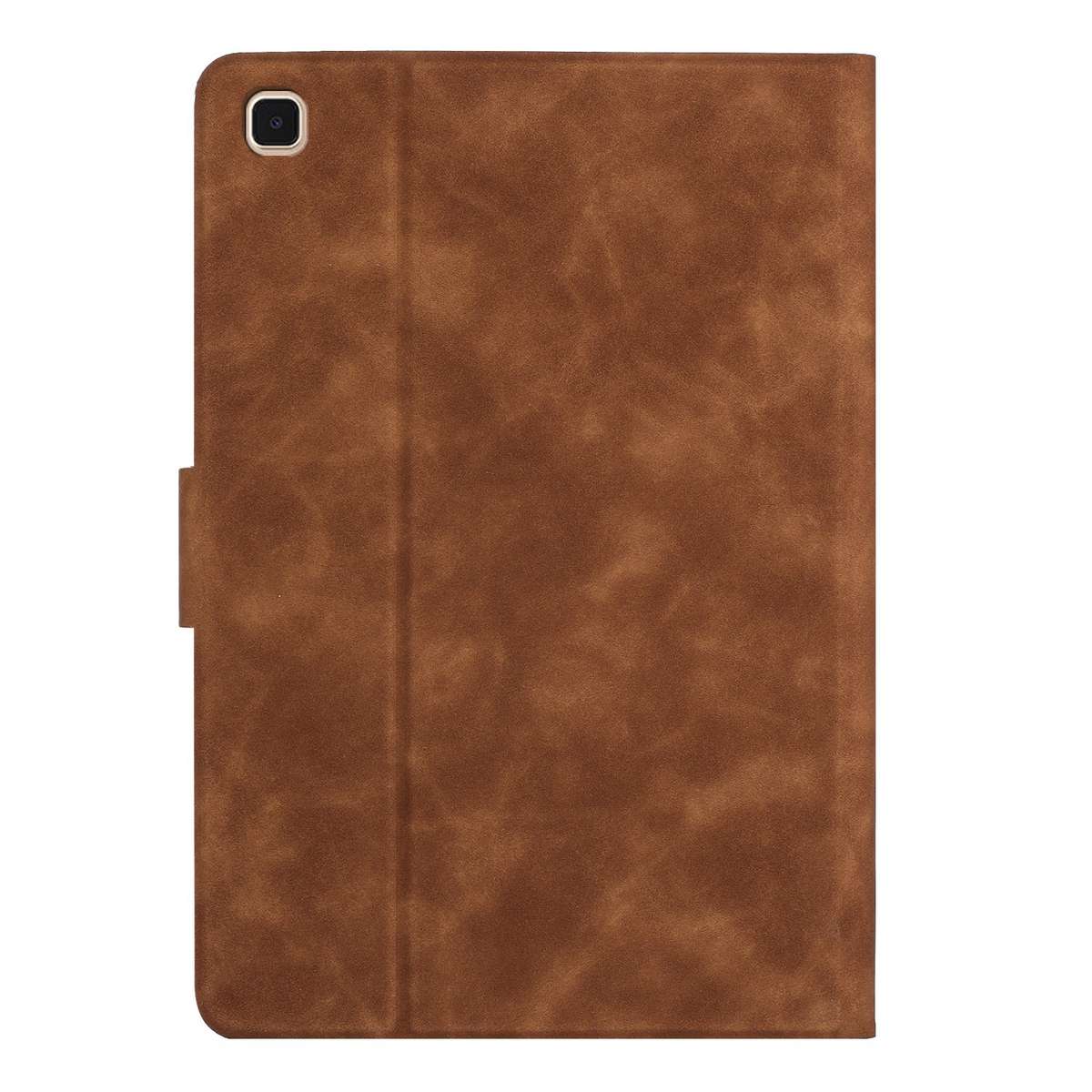 For Samsung Galaxy Tab A 10.1 2019 Embossed Couple Cat Smart Tablet Leather Case(Brown)