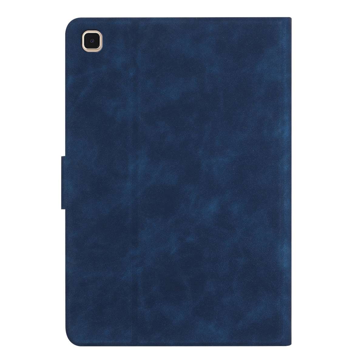 For Samsung Galaxy Tab A7 Lite Embossed Couple Cat Smart Tablet Leather Case(Blue)