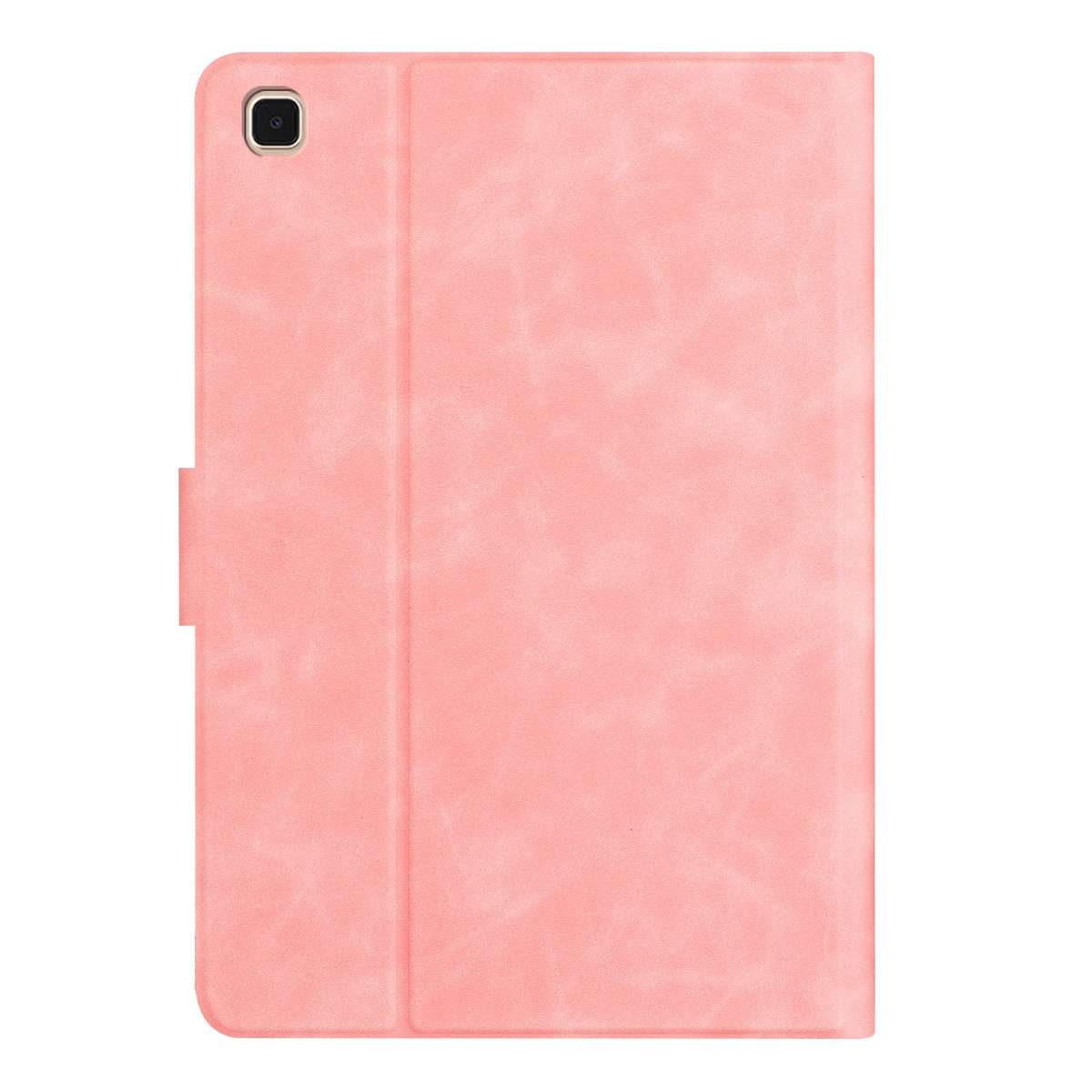 For Samsung Galaxy Tab A7 Lite Embossed Couple Cat Smart Tablet Leather Case(Pink)