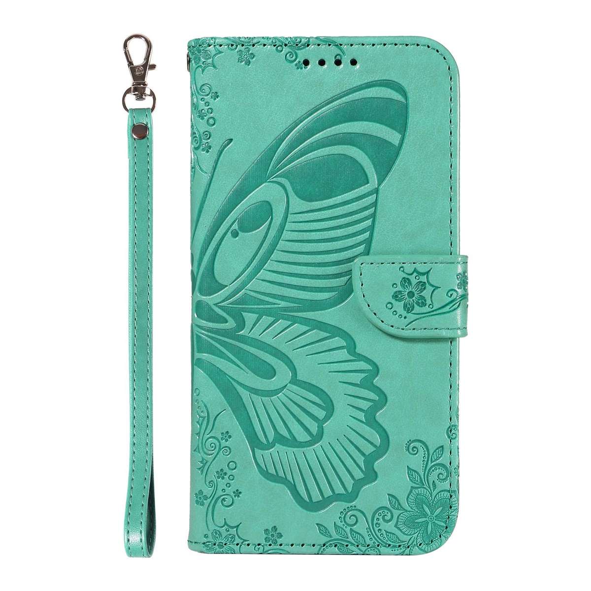 For Xiaomi 15 Ultra 5G Global Swallowtail Butterfly Embossed Leather Phone Case(Green)