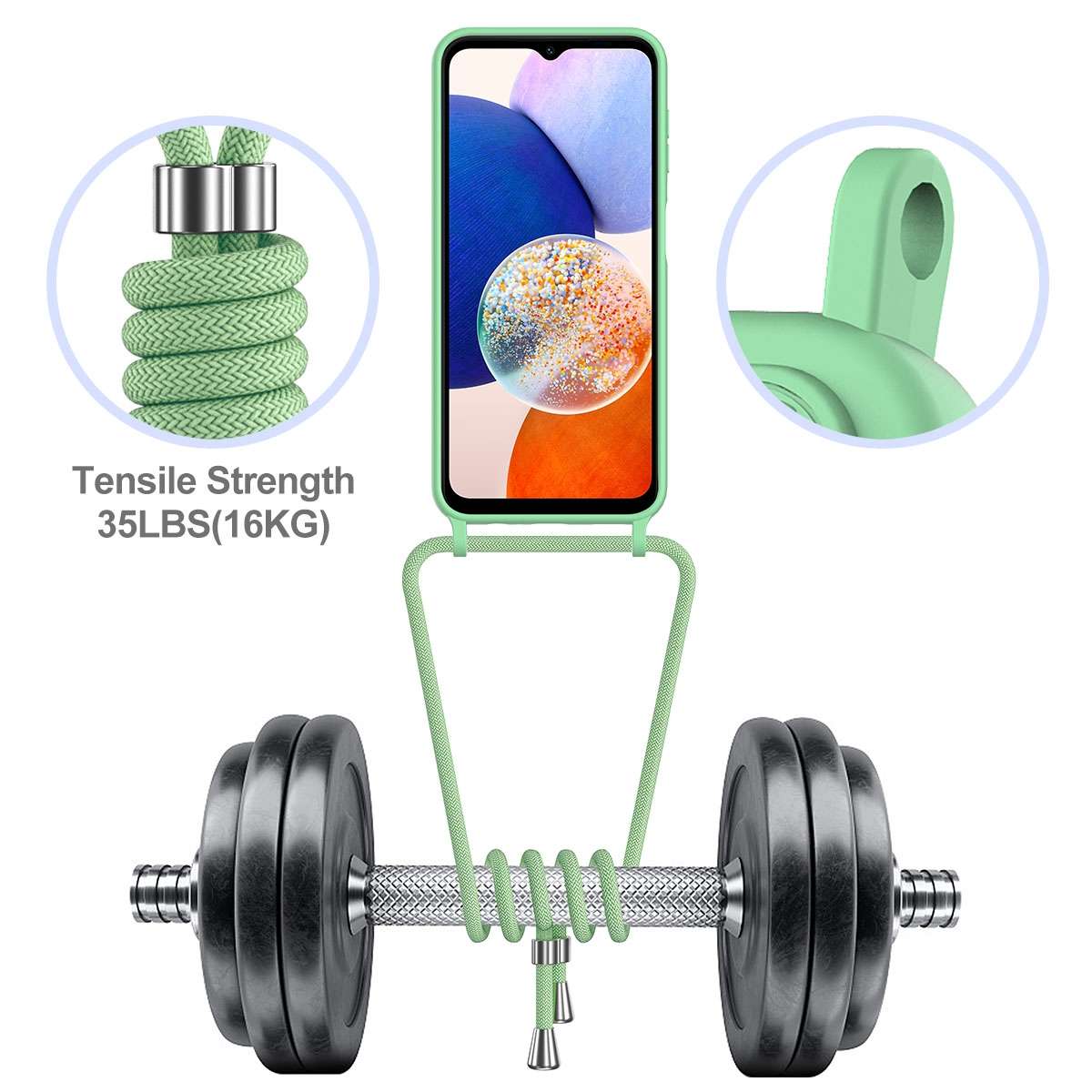 For Samsung Galaxy S24 FE 5G Integrated Card Bag Solid Color Liquid Silicone Phone Cas ... (Green)