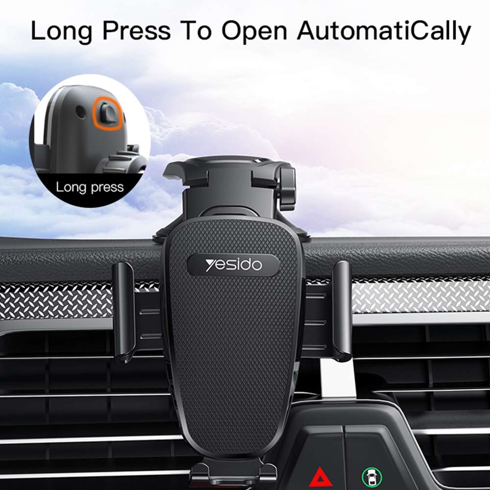 Yesido C130 Car Dashboard Suction Cup Type Mobile Phone Holder(Black)