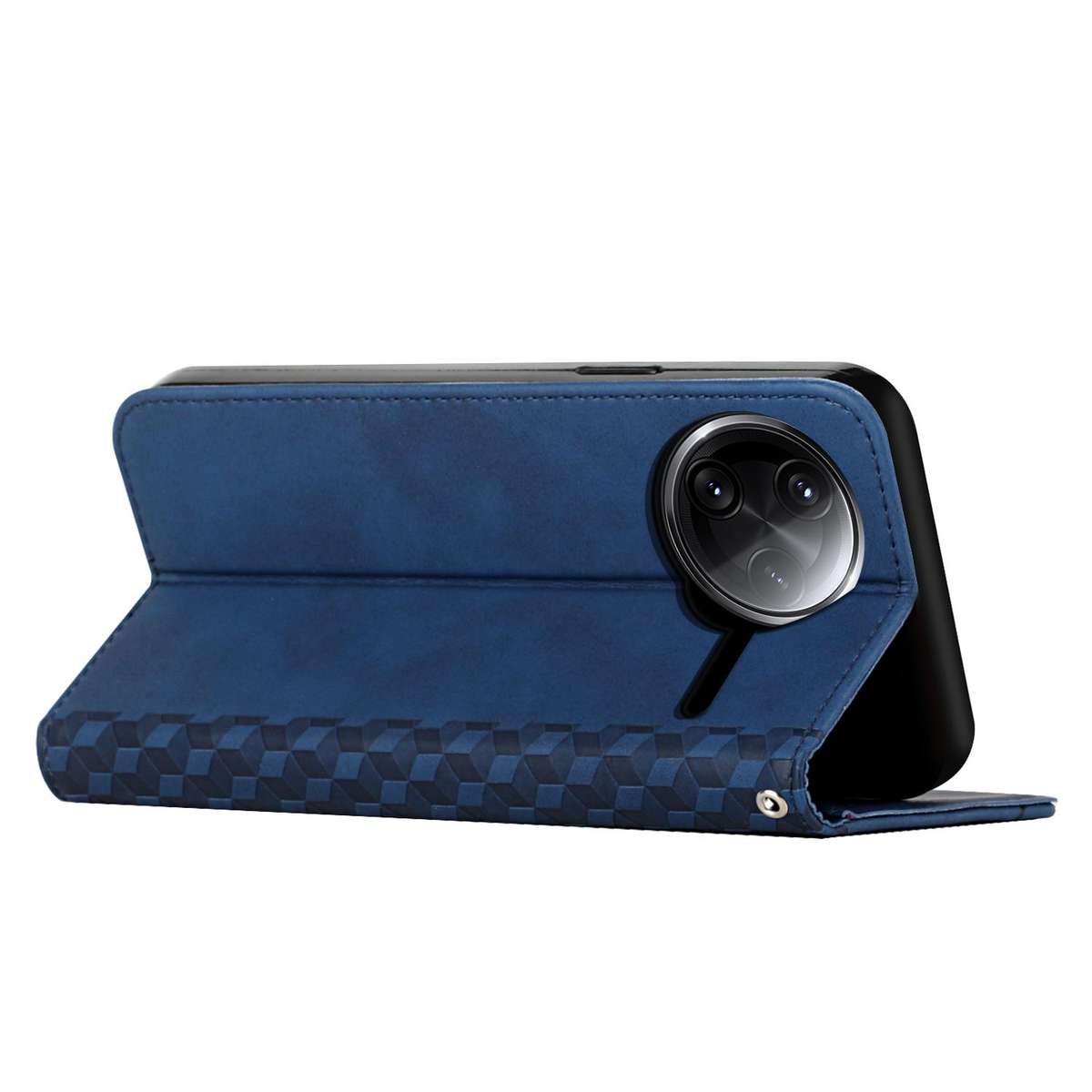For Redmi K80 / K80 Pro Diamond Splicing Skin Feel Magnetic Leather Phone Case(Blue)