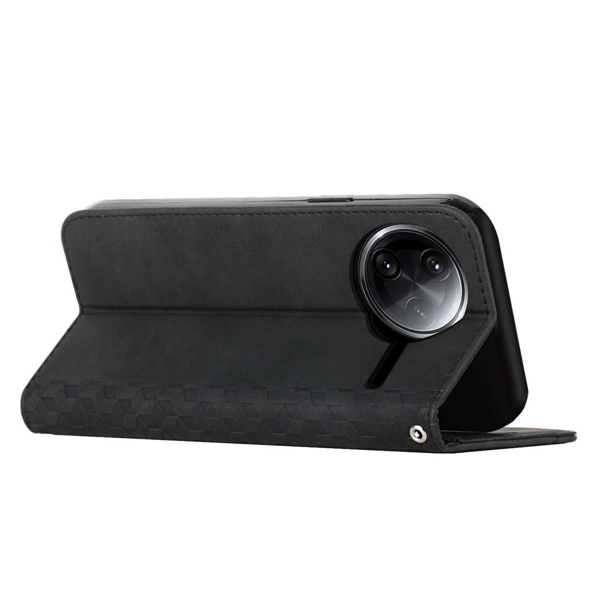 For Redmi K80 / K80 Pro Diamond Splicing Skin Feel Magnetic Leather Phone Case(Black)
