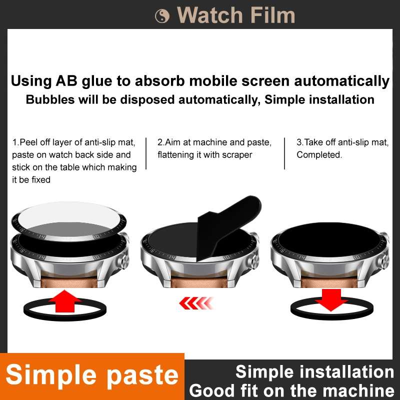 For Huawei Watch Fit 4 Pro IMAK Plexiglass HD Watch Protective Film