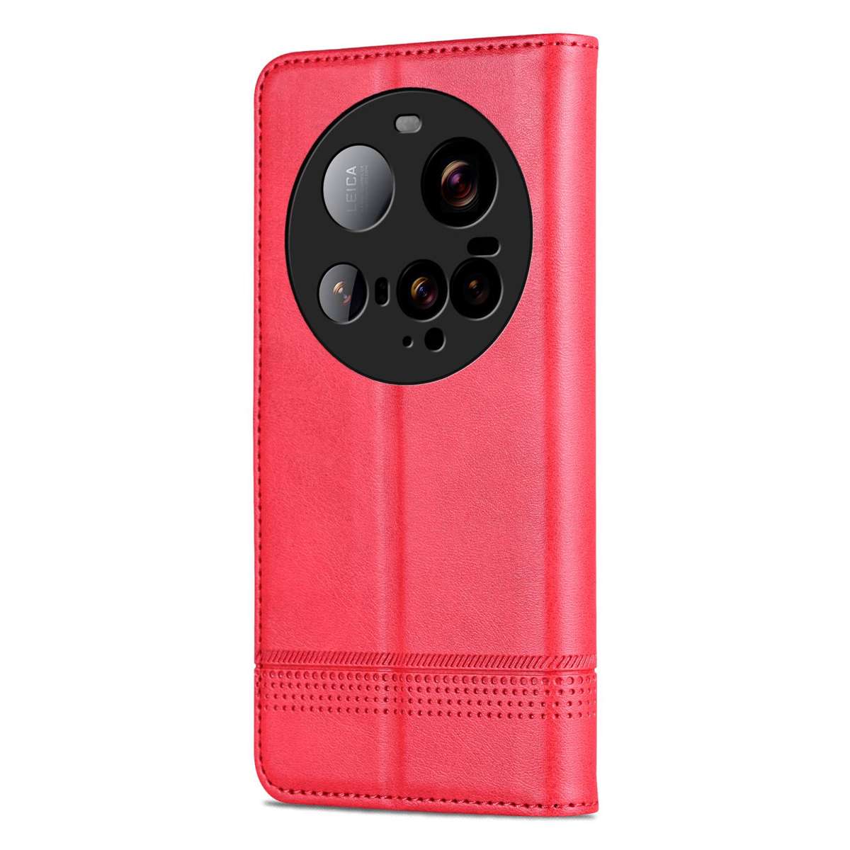 For Xiaomi 15 Ultra AZNS Magnetic Calf Texture Flip Leather Phone Case(Red)