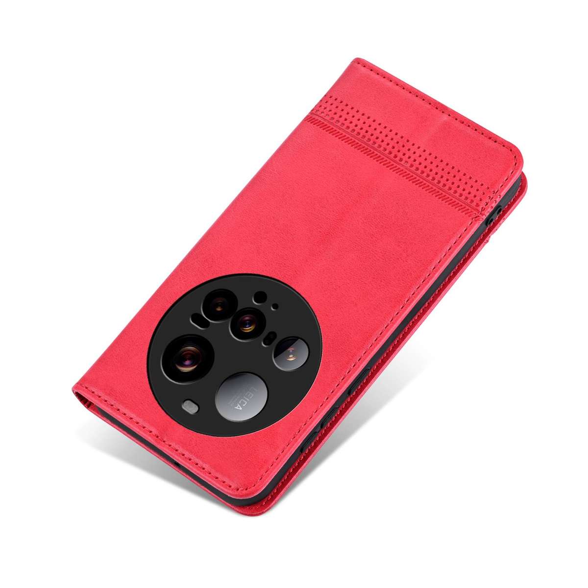 For Xiaomi 15 Ultra AZNS Magnetic Calf Texture Flip Leather Phone Case(Red)