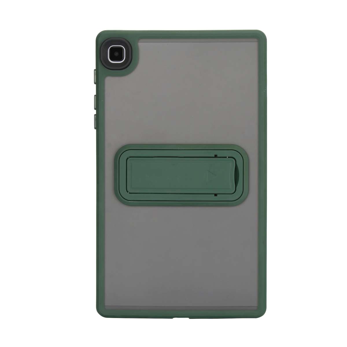 For Samsung Galaxy Tab A11 / A9 Skin Feel Holder PC Hybrid TPU Tablet Case(Dark Green)
