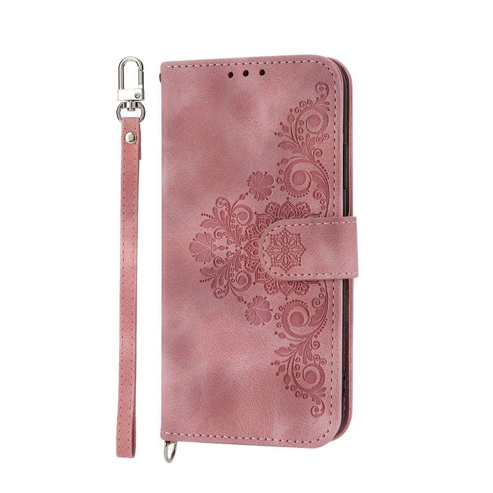 For Xiaomi 15 Pro Skin Feel Flowers Embossed Wallet Leather Phone Case(Pink)