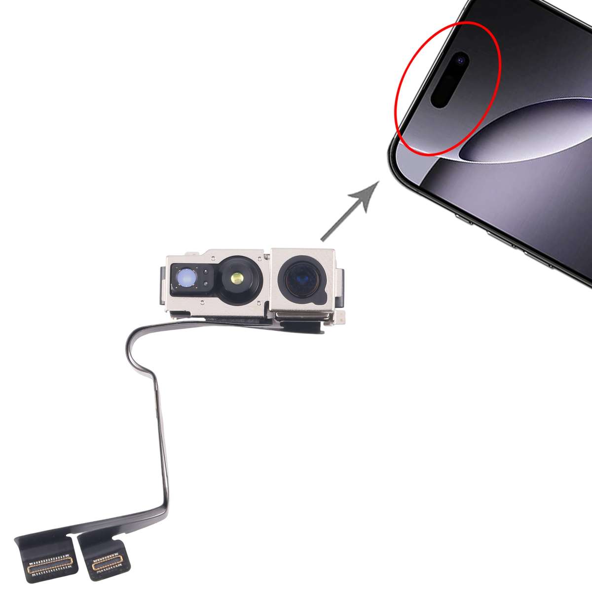 For iPhone 16 Pro Max Front Facing Camera
