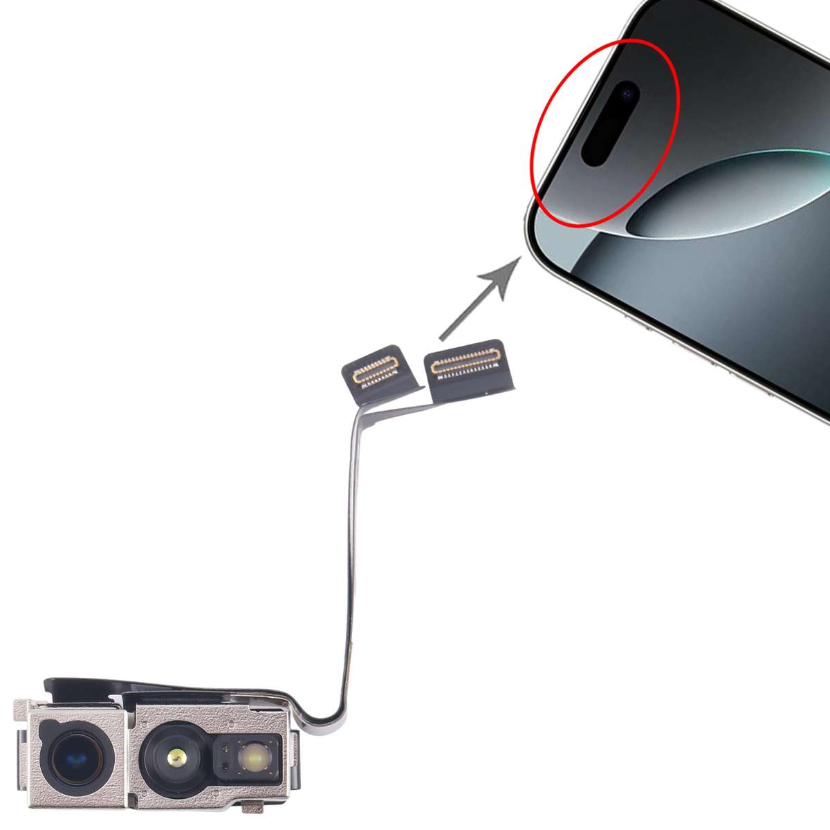 For iPhone 16 Pro Front Facing Camera