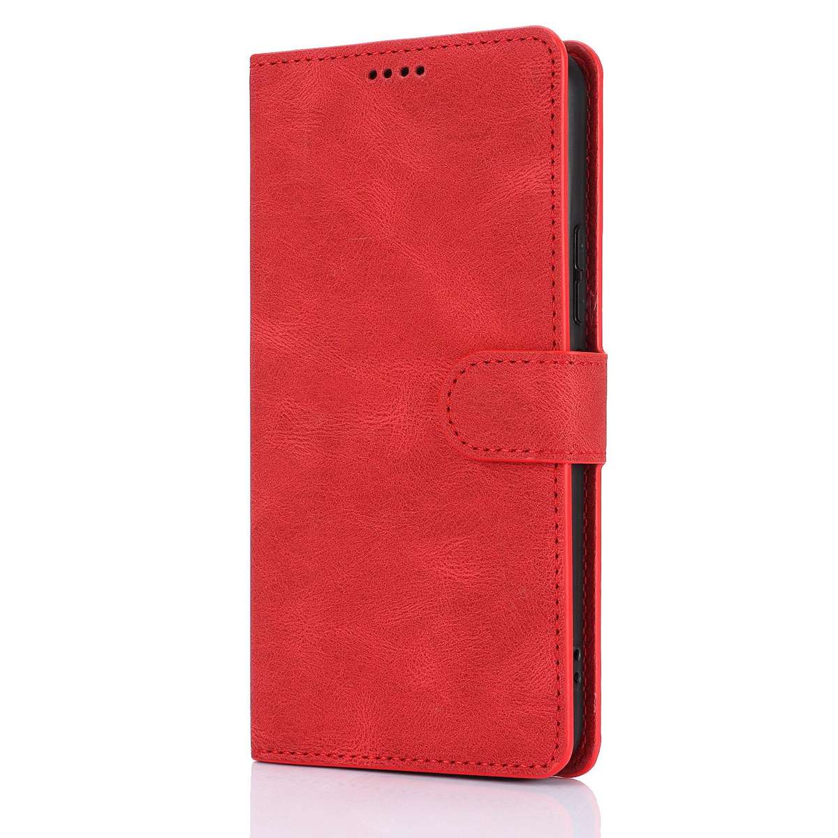 For Redmi Note 14 Pro+ 5G Fantasy Skin-feel Calfskin Texture Leather Phone Case(Red)