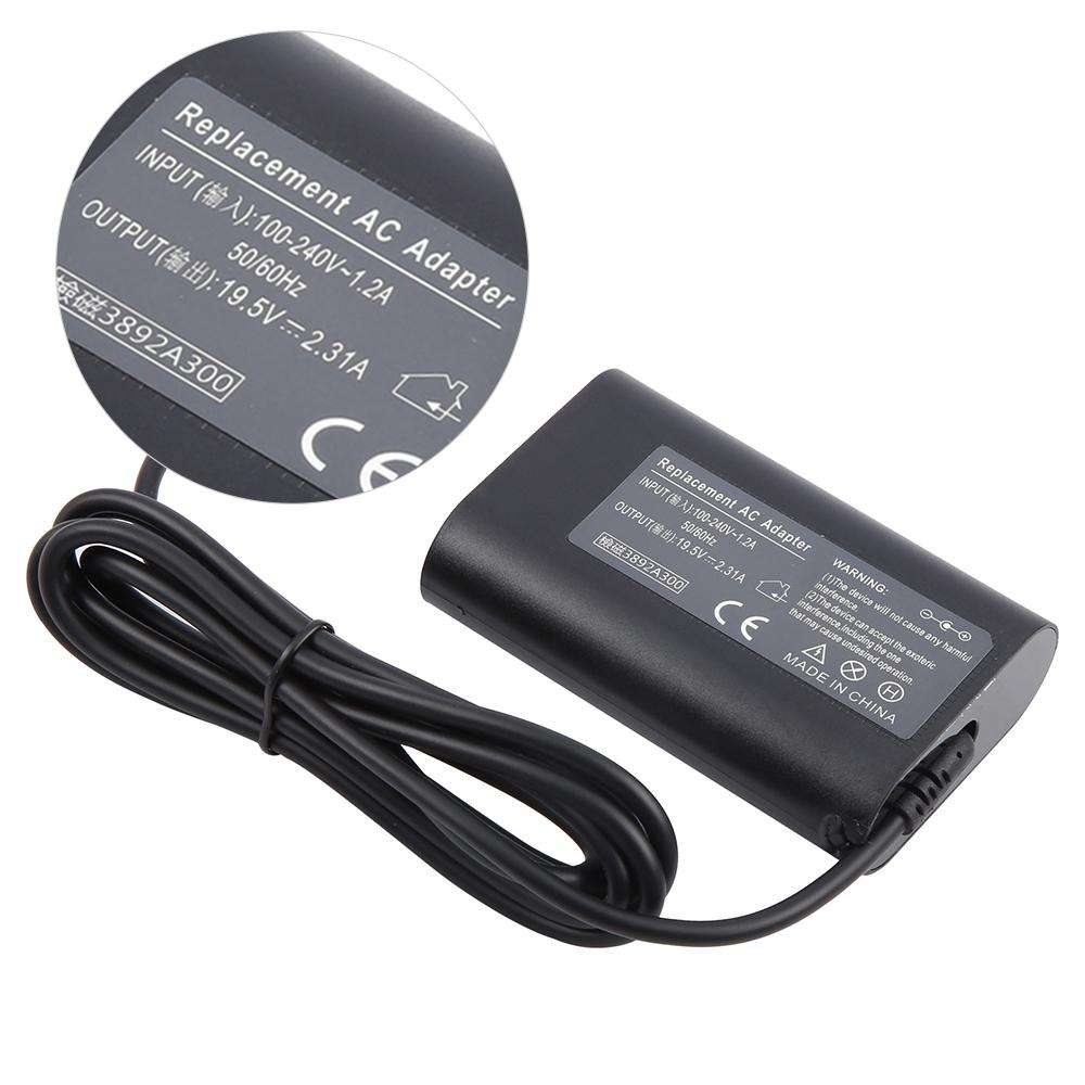 45W 19.5V 2.31A Laptop Notebook Power Adapter For Dell 4.5 x 3.0mm, Plug:US Plug