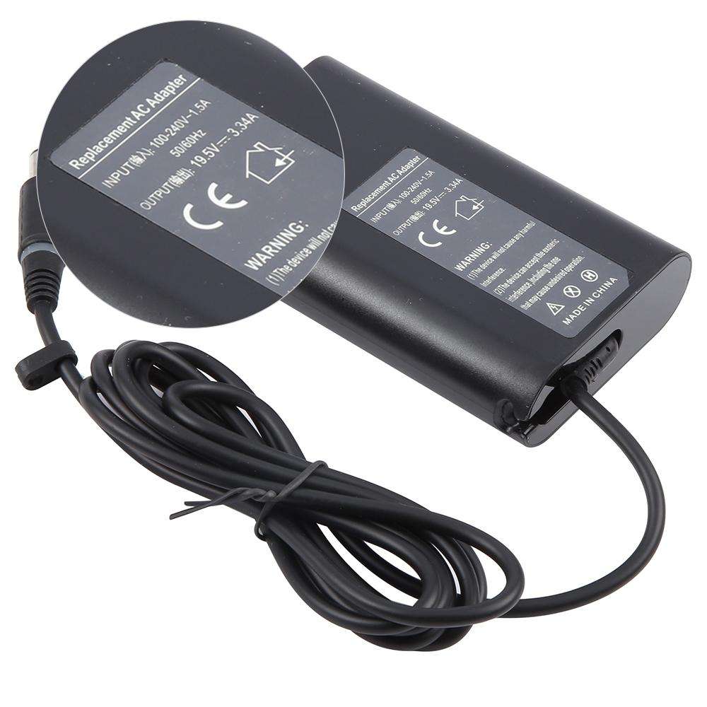 65W 19.5V 3.34A Laptop Notebook Power Adapter For Dell 7.4 x 5.0mm, Plug:EU Plug