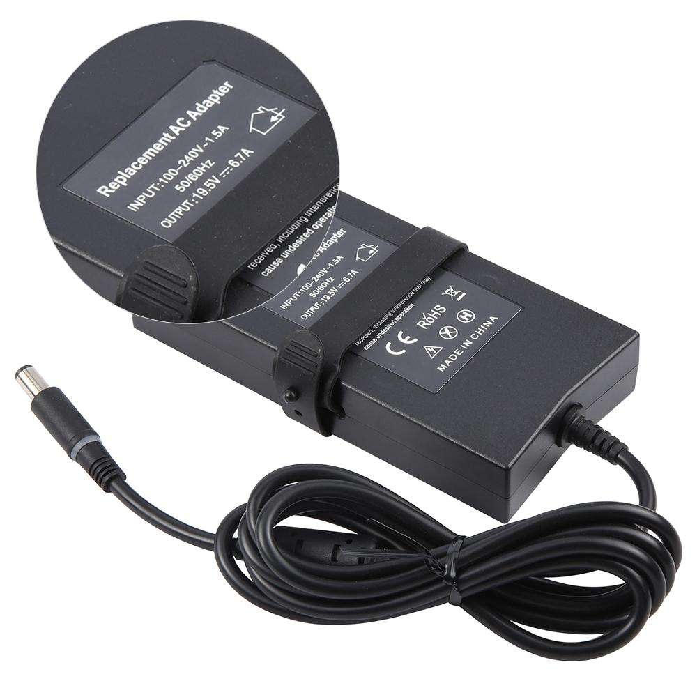 130W 19.5V 6.7A Laptop Notebook Power Adapter For Dell 7.4 x 5.0mm, Plug:EU Plug