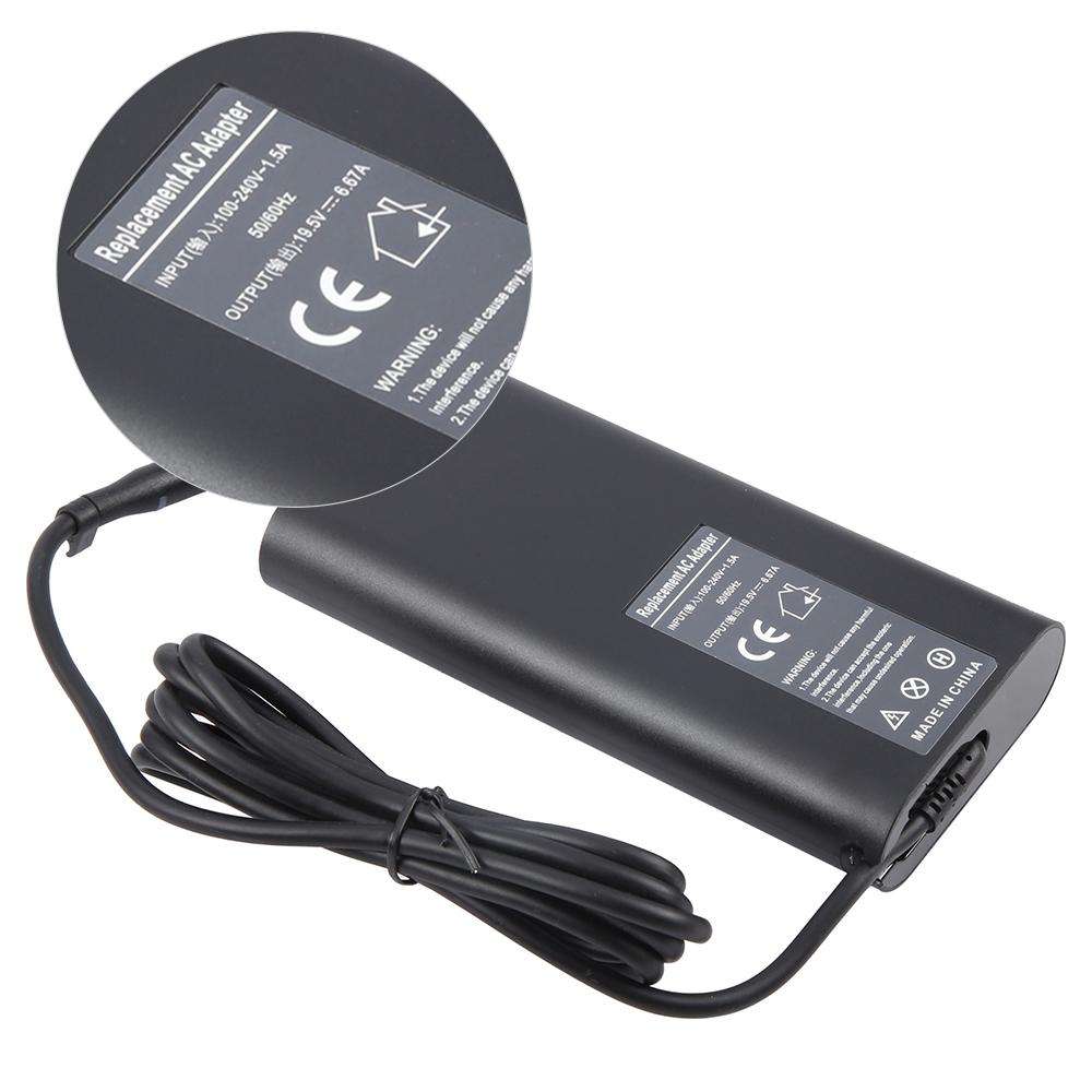 130W 19.5V 6.67A Laptop Notebook Power Adapter For Dell 4.5 x 3.0mm, Plug:US Plug