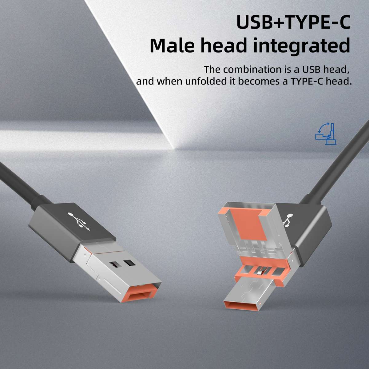 NK-1052TL Pro USB-C / Type-C, 8 Pin, USB to USB-C / Type-C, 3 x USB, TF / SD Card ... (Dark Grey)