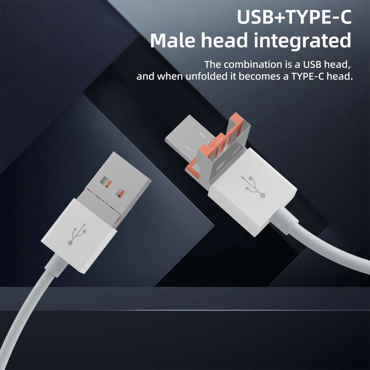 NK-1055TL Pro USB-C / Type-C, 8 Pin, USB to USB-C / Type-C, 8 Pin, 3 x USB, TF / SD Ca ... (White)