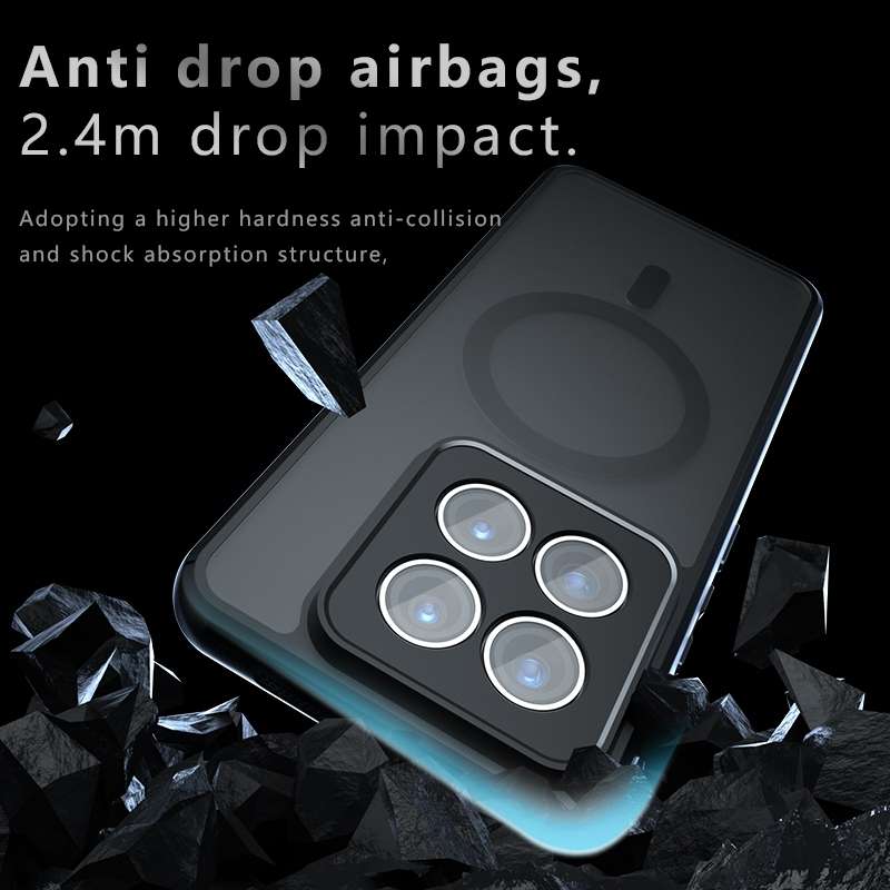 For Xiaomi 14 Pro Armor MagSafe PC Hybrid TPU Phone Case(Frosted Black)