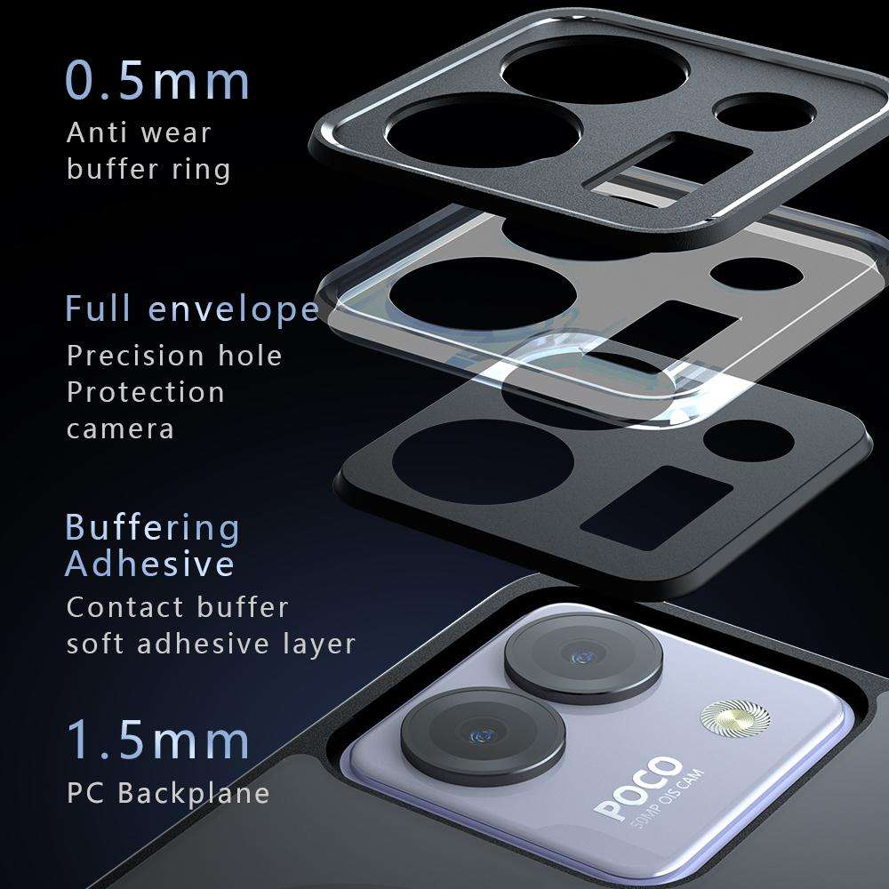 For Xiaomi Poco M7 Pro 5G Armor MagSafe PC Hybrid TPU Phone Case(Frosted Black)