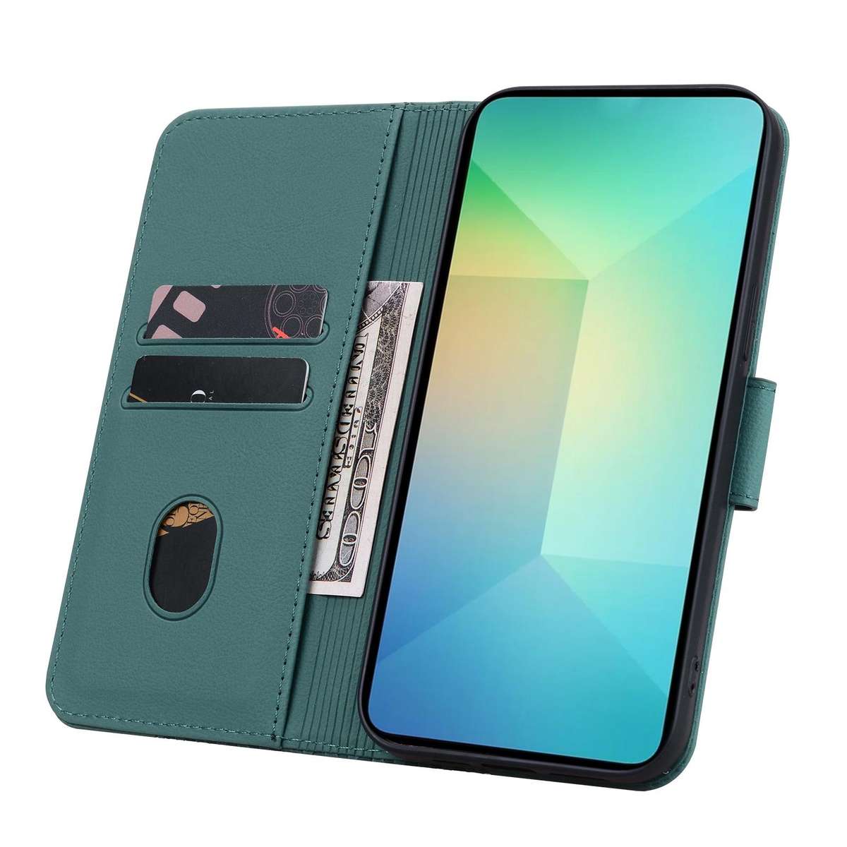 For Samsung Galaxy S25 Edge 5G Diamond Buckle Leather Phone Case with Lanyard(Green)