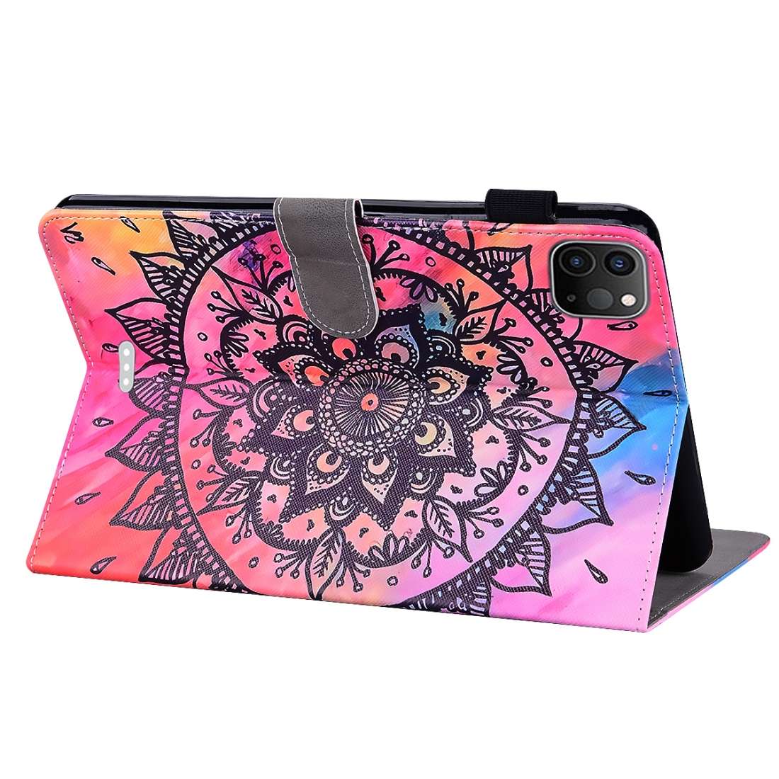 For iPad Pro 11 inch (2020) Horizontal Flip Leather Tablet Case, with Card Sl ... (Datura Flowers)