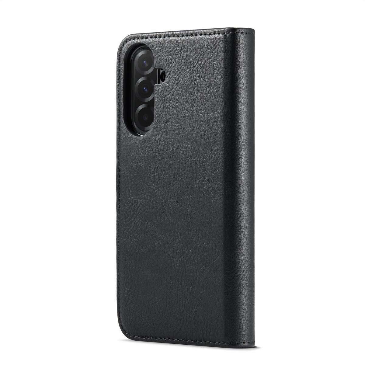 For Samsung Galaxy A57 5G DG.MING Crazy Horse Texture Detachable Magnetic Leather Case(Black)