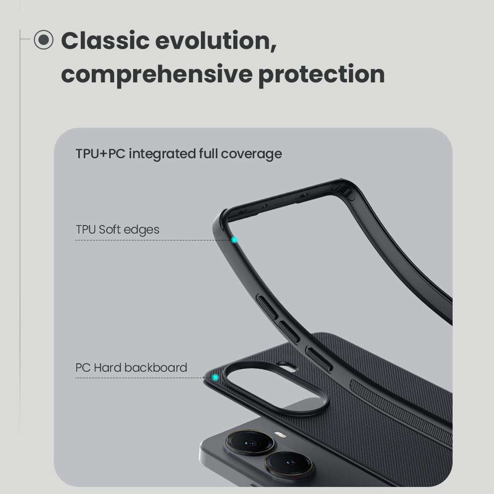 For Xiaomi Poco X7 Pro NILLKIN Frosted Shield Pro PC + TPU Phone Case(Black)