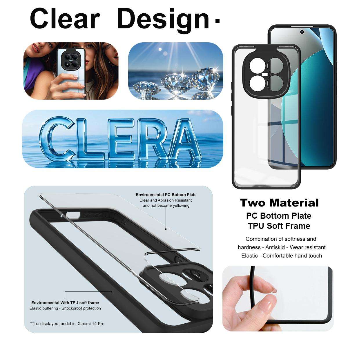 For Redmi Note 15 Pro 4G Global 163.2mm imak UX-9A Series Four-corner Airbag Shockproof Phone Case
