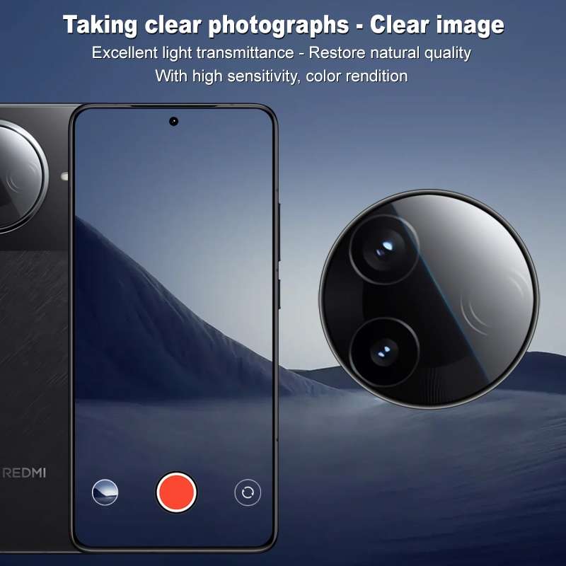 For Redmi K80 imak HD Glass Rear Camera Lens Film, Self-positioning Version