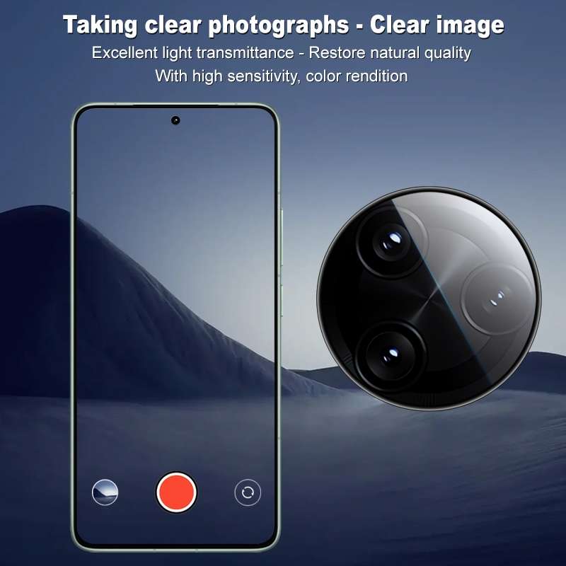 For Redmi K80 Pro imak HD Glass Rear Camera Lens Film, Self-positioning Version