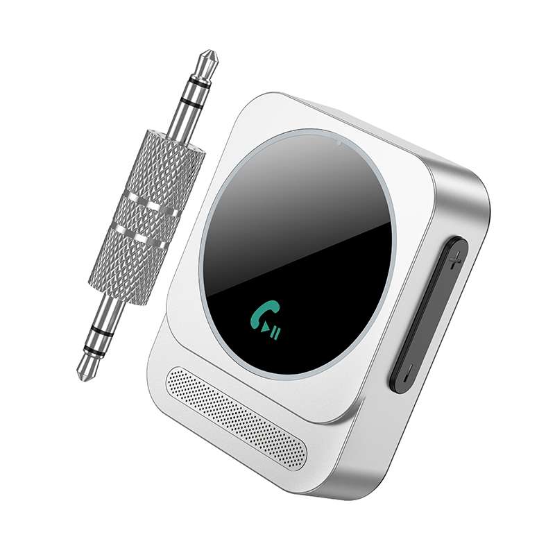 Borofone BC52 True Way Car AUX Bluetooth Receiver(Silver)