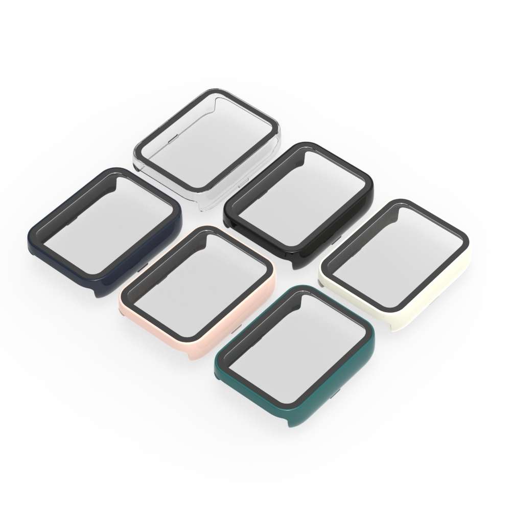 For Xiaomi Smart Band 9 Pro Tempered Film Integrated PC Watch Protective Case(Black)