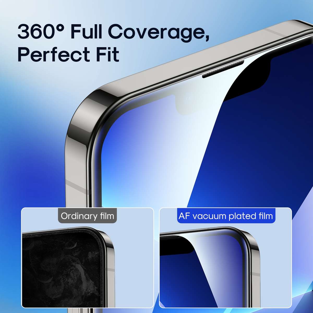 For iPhone 15 Pro Max JOYROOM Knight Series 2.5D Full Screen HD Tempered Glass Film