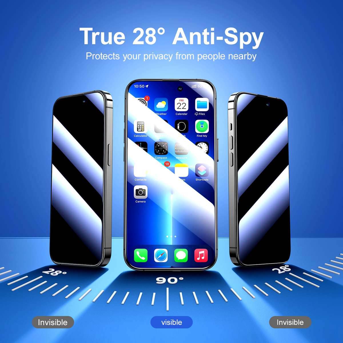 For iPhone 15 Pro JOYROOM Knight Series 2.5D Full Screen Privacy Tempered Film