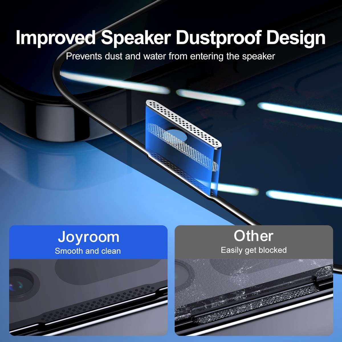 For iPhone 15 Pro JOYROOM Knight Series 2.5D Full Screen Privacy Tempered Film