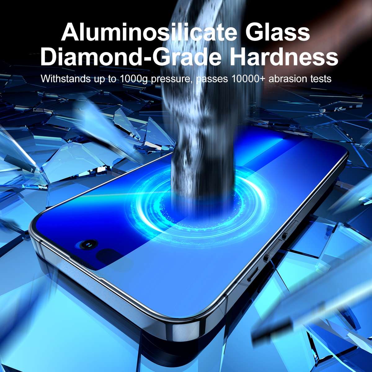 For iPhone 15 Pro JOYROOM Knight Series 2.5D Full Screen Privacy Tempered Film