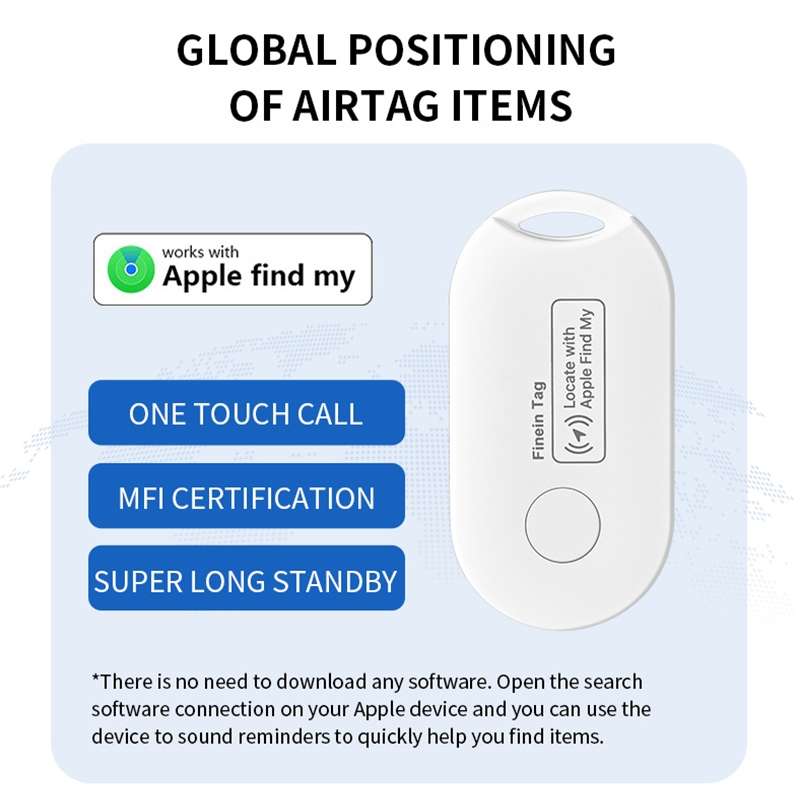 F1 Global Location Tracker Anti-lost Device(White)