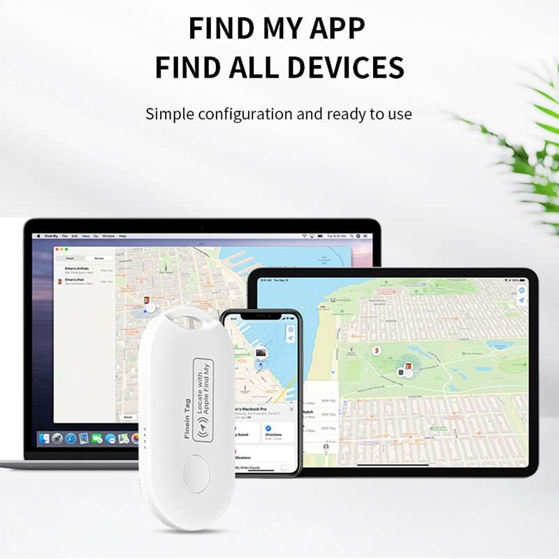 F1 Global Location Tracker Anti-lost Device(White)