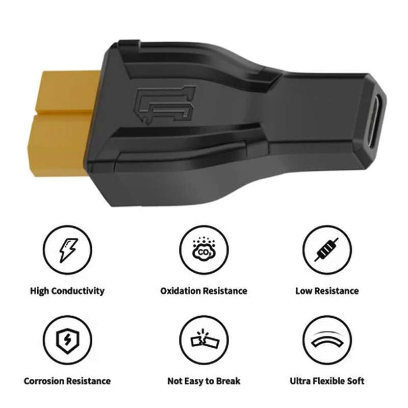 XT-004 XT60 to 7.9x0.9 Interchange Adapter