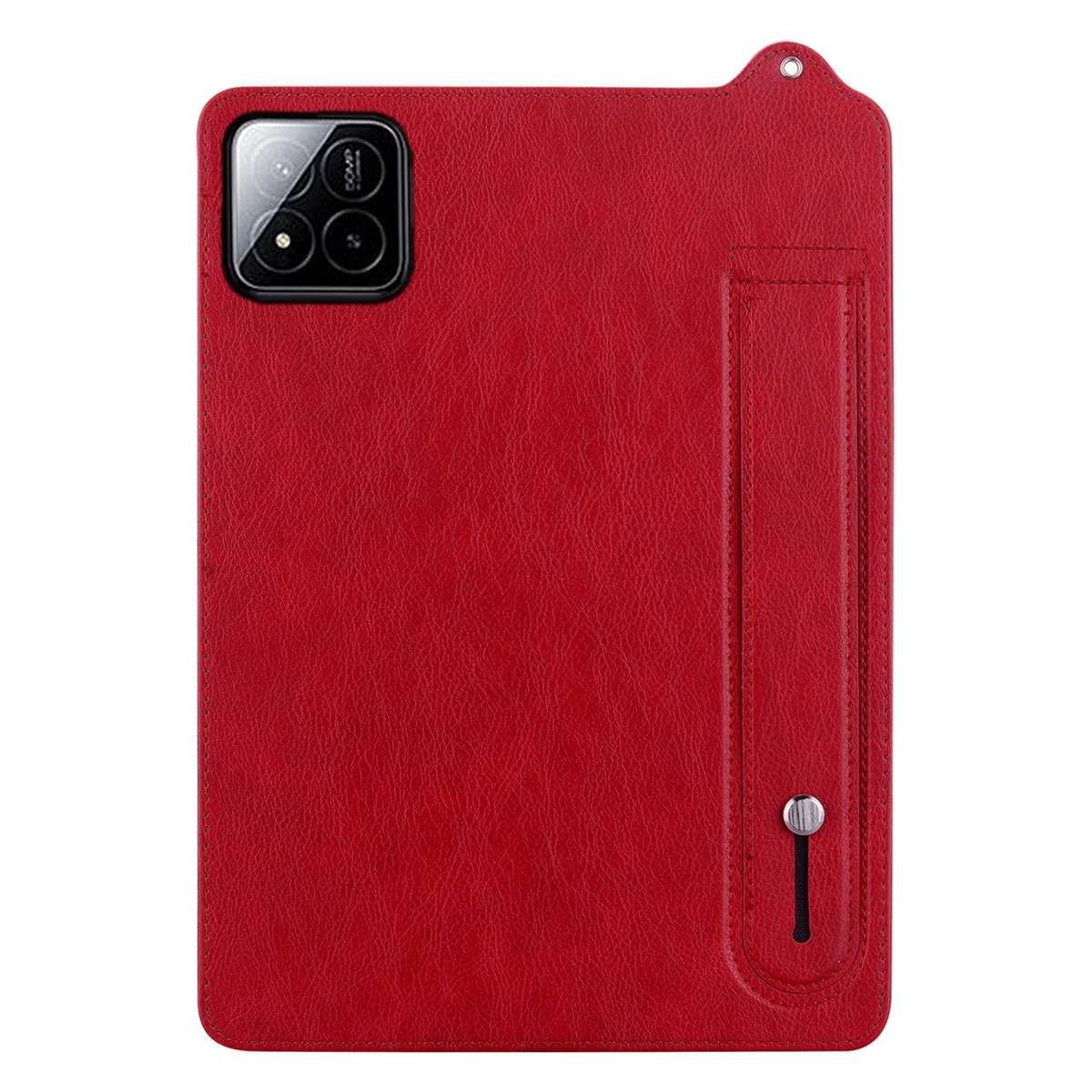 For Xiaomi Pad 8 / 8 Pro / 7 / 7 Pro TPU Leather Back Tablet Case with Wristband(Red)