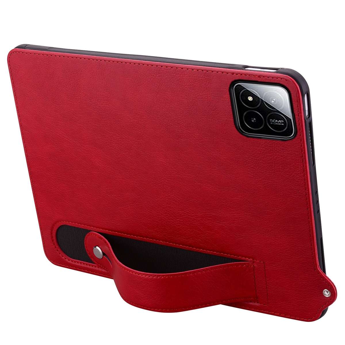 For Xiaomi Pad 8 / 8 Pro / 7 / 7 Pro TPU Leather Back Tablet Case with Wristband(Red)
