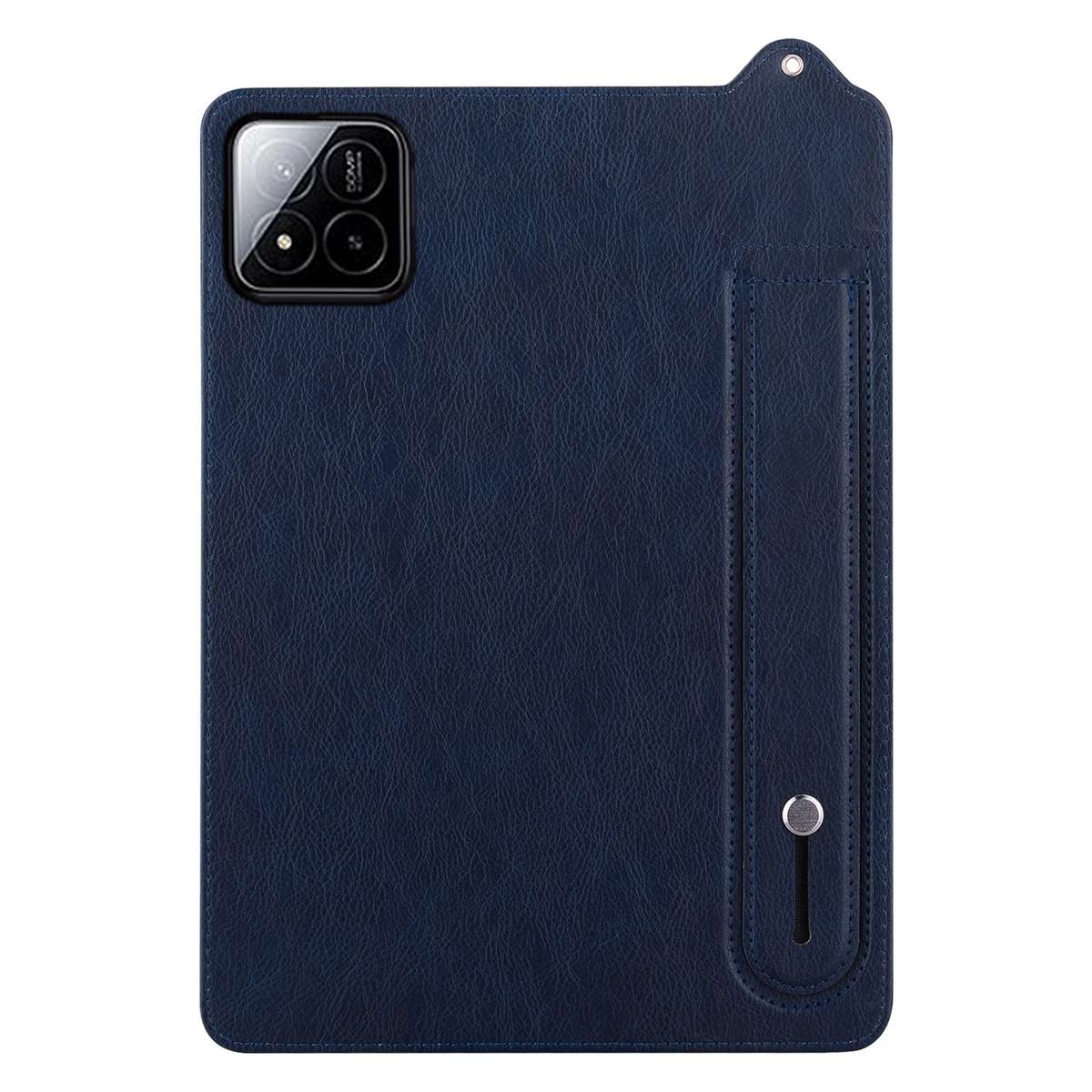 For Xiaomi Pad 8 / 8 Pro / 7 / 7 Pro TPU Leather Back Tablet Case with Wristband(Dark Blue)